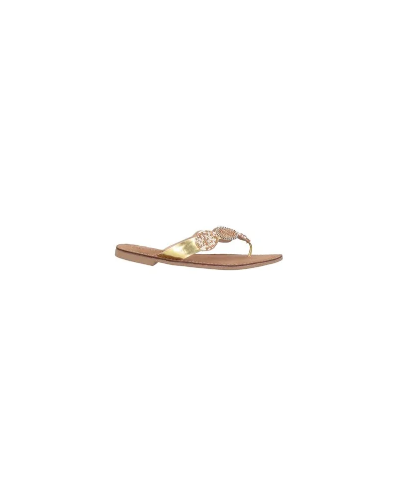 Divine Follie SCHUHE - Zehentrennerauf YOOX.COM Gold