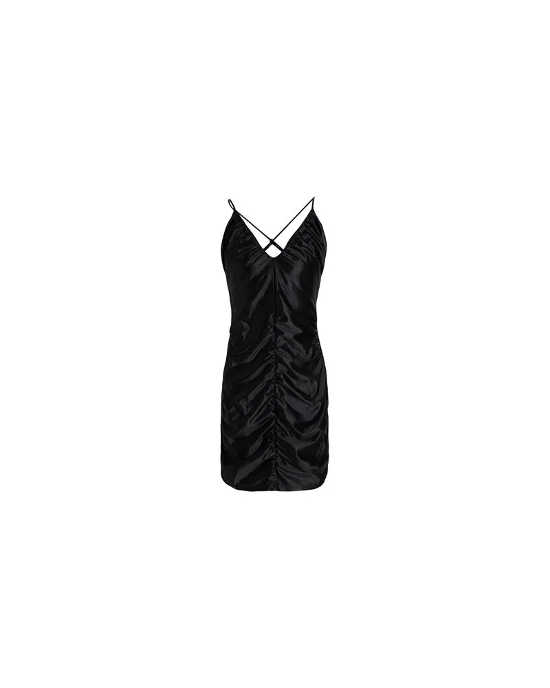 only ONLSUSAN S/L SATIN DRESS JRS  - KLEIDER - Mini-Kleiderauf YOOX.COM Schwarz