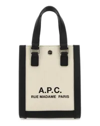 A.P.C. Schultertasche Cremeweiß