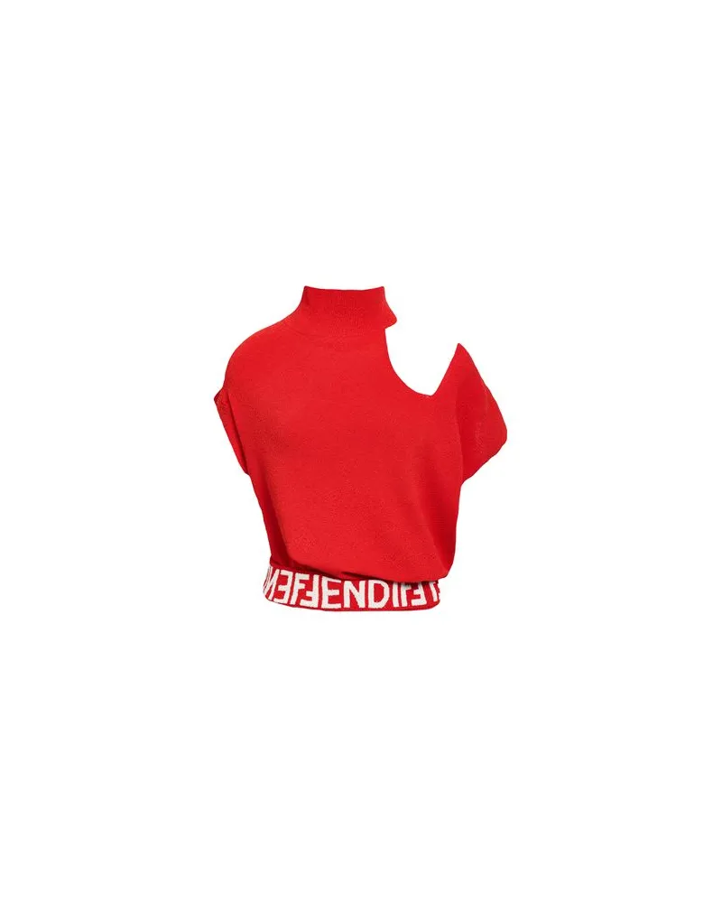 Fendi STRICKWAREN - Rollkragenpulloverauf YOOX.COM Tomatenrot
