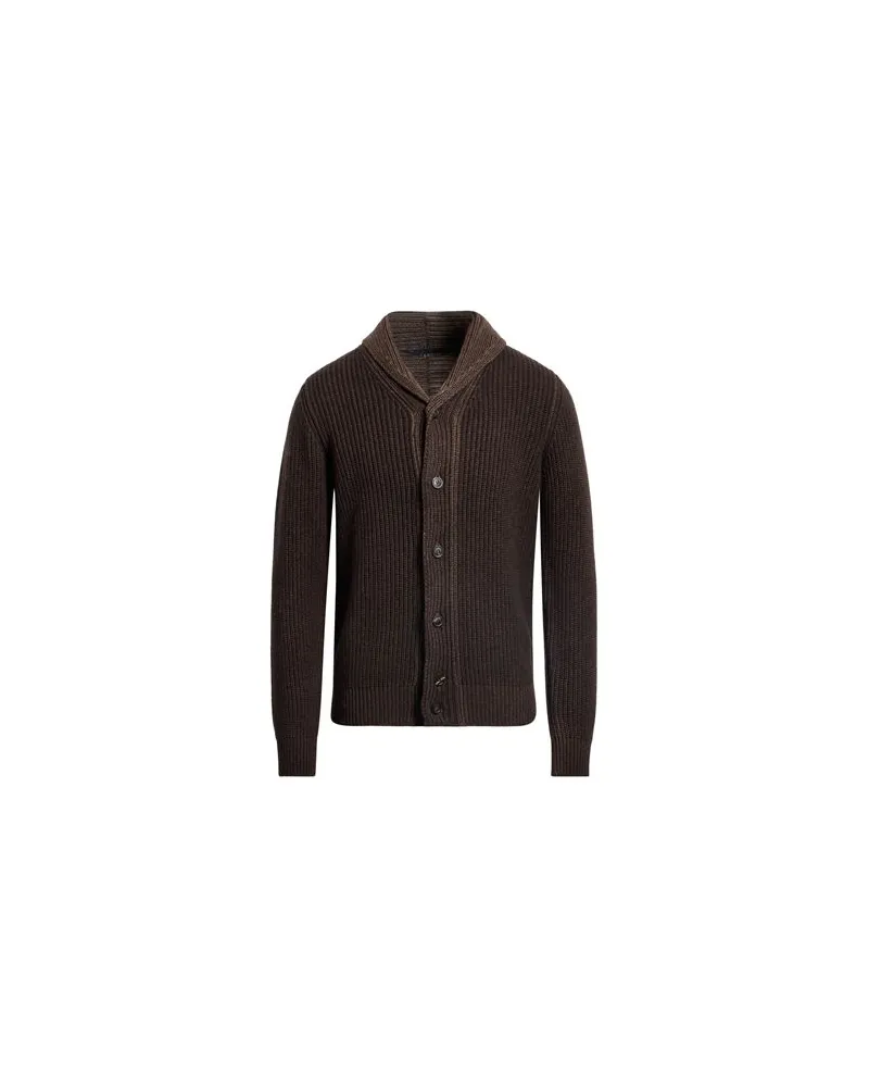LARDINI STRICKWAREN - Strickjackenauf YOOX.COM Dunkelbraun