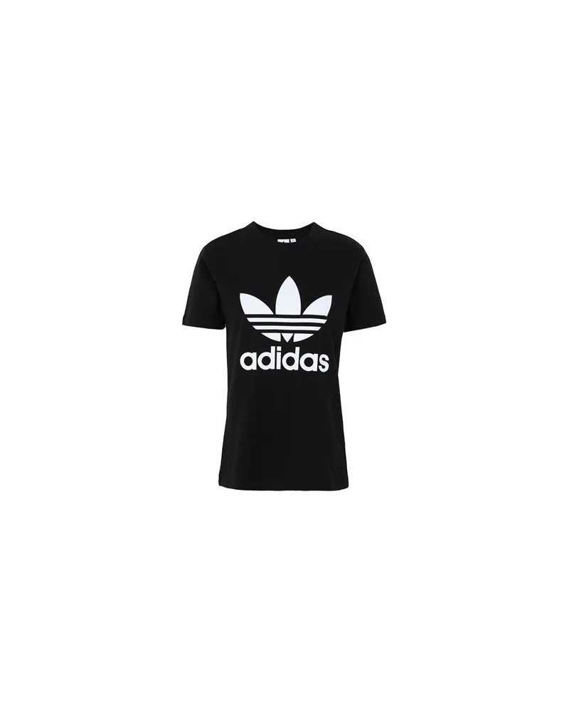 adidas TREFOIL TEE - TOPS - T-shirtsauf YOOX.COM Schwarz