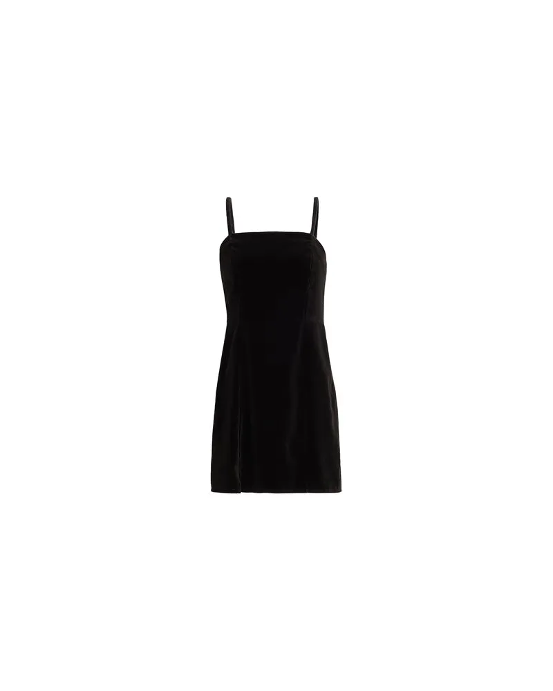 8 by Yoox VELVET MINI DRESS  - KLEIDER - Mini-Kleiderauf YOOX.COM Schwarz