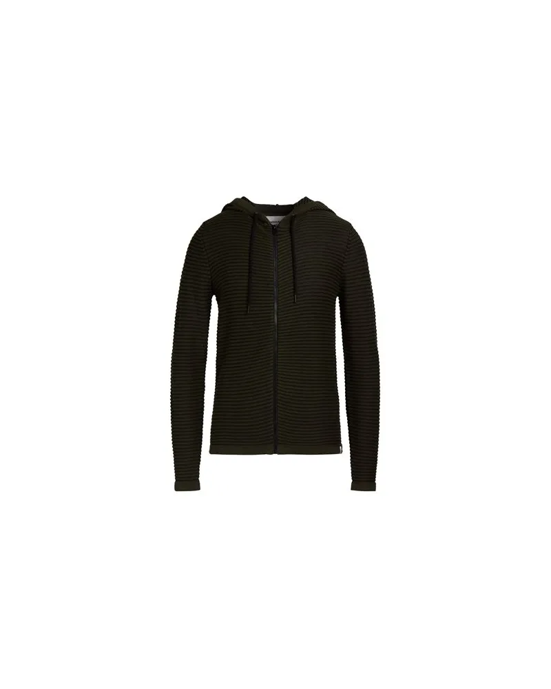 Jack & Jones STRICKWAREN - Strickjackenauf YOOX.COM Dunkelgrün