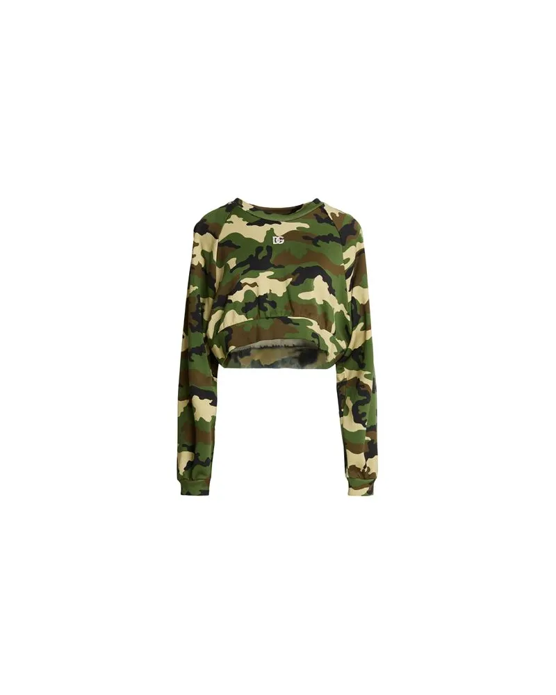 Dolce & Gabbana TOPS - Sweatshirtsauf YOOX.COM Militärgrün