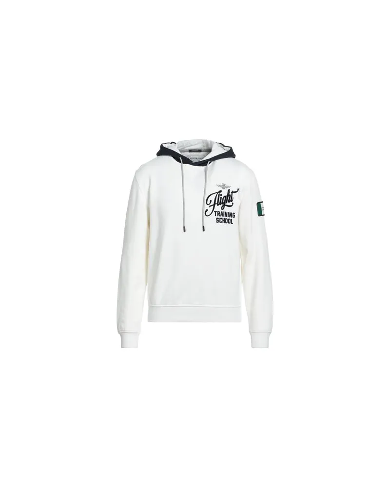 Aeronautica Militare TOPS - Sweatshirtsauf YOOX.COM Cremeweiß