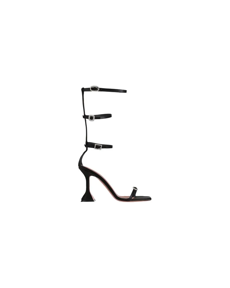 Amina Muaddi SCHUHE - Sandalenauf YOOX.COM Schwarz