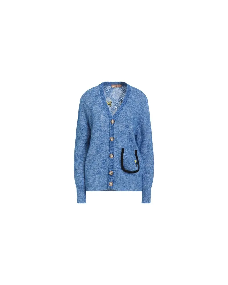 CORMIO STRICKWAREN - Strickjackenauf YOOX.COM Azurblau
