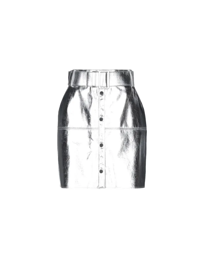 MSGM HOSEN & RÖCKE - Midi-Röckeauf YOOX.COM Silber