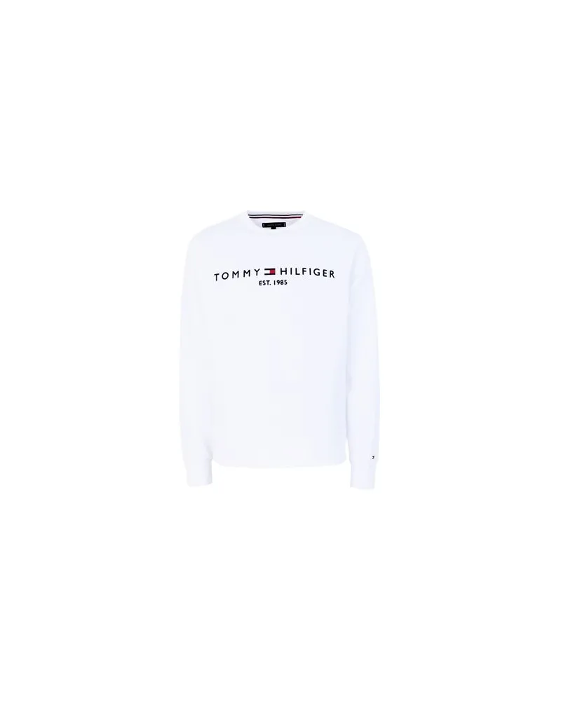 Tommy Hilfiger TOMMY LOGO SWEATSHIR - TOPS - Sweatshirtsauf YOOX.COM Elfenbein