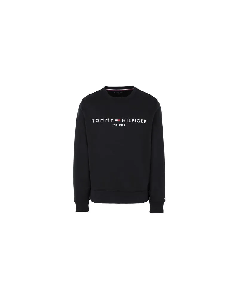 Tommy Hilfiger TOMMY LOGO SWEATSHIR - TOPS - Sweatshirtsauf YOOX.COM Schwarz