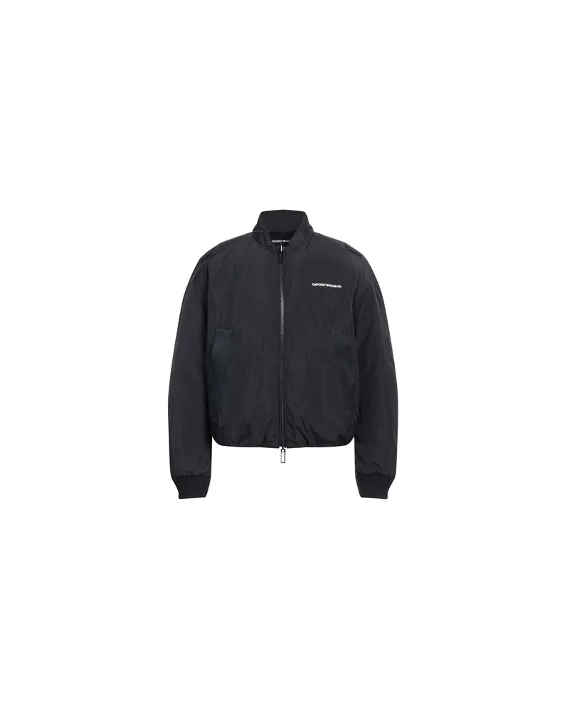 Emporio Armani JACKEN & MÄNTEL - Pufferjacken & Daunenjackenauf YOOX.COM Schwarz