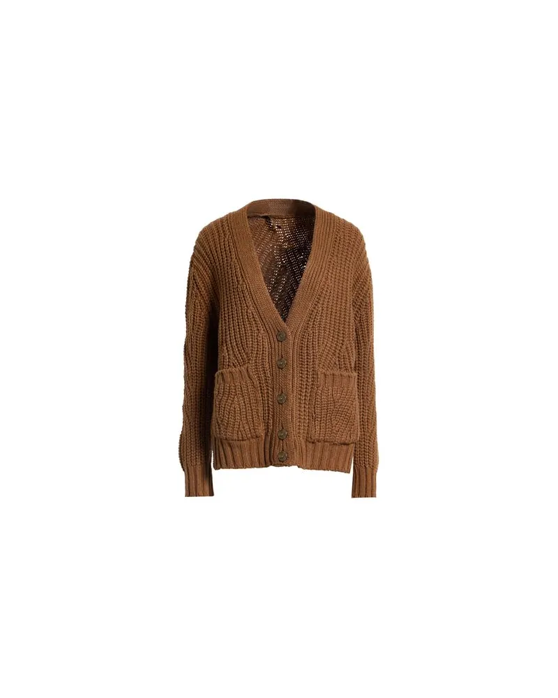 ARAGONA STRICKWAREN - Strickjackenauf YOOX.COM Braun