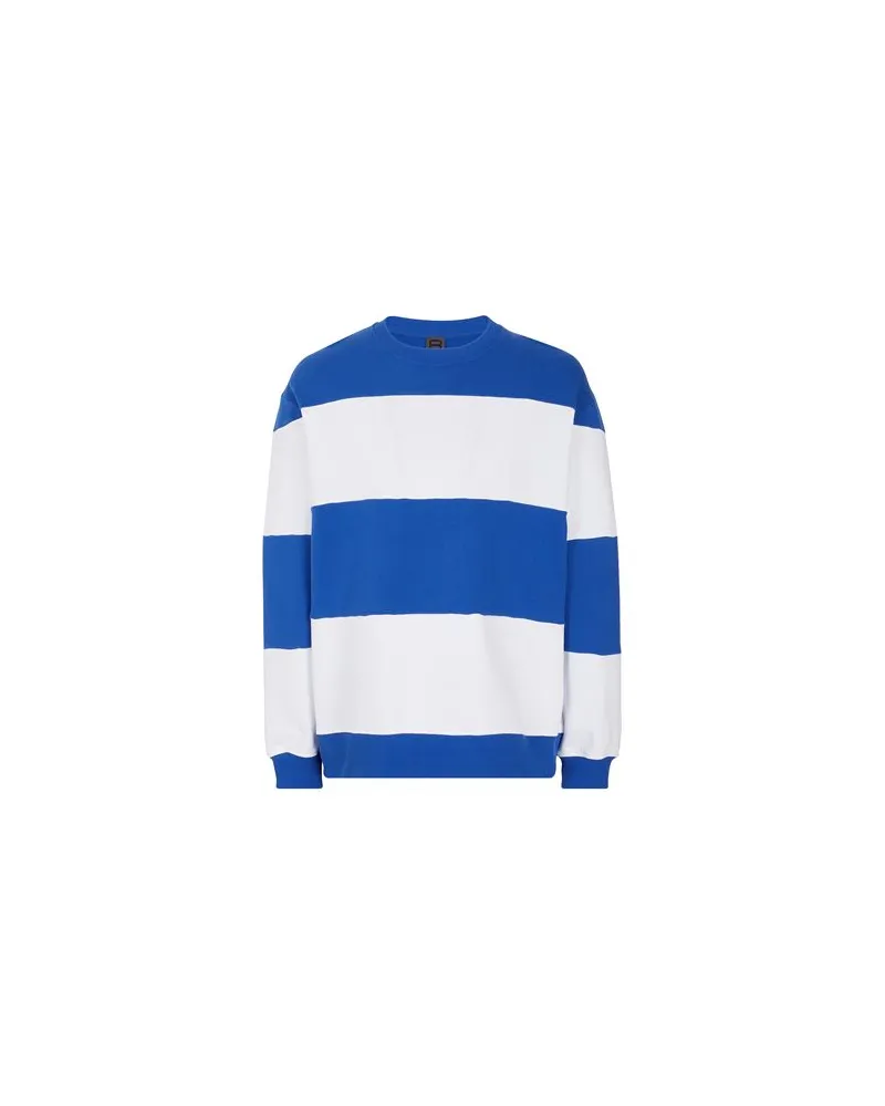 8 by Yoox ORGANIC COTTON STRIPED ROUND-NECK  - TOPS - Sweatshirtsauf YOOX.COM Blau