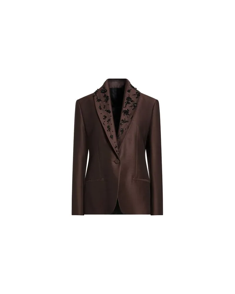 Alberta Ferretti ANZÜGE und CO-ORDS - Blazersauf YOOX.COM Dunkelbraun