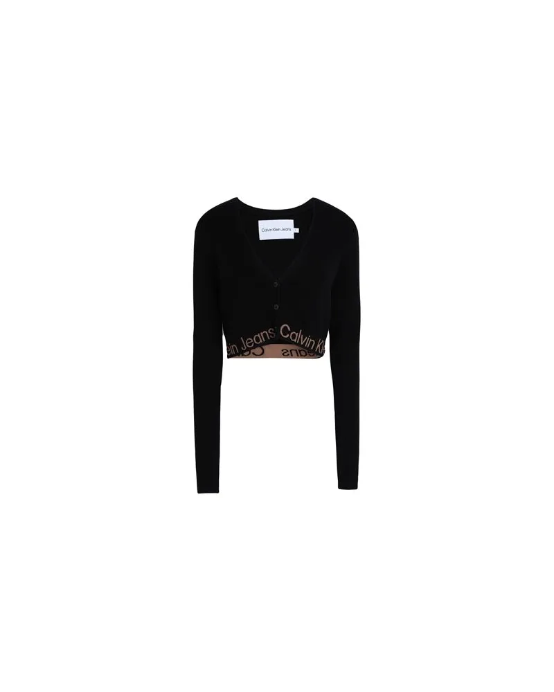 Calvin Klein STRICKWAREN - Strickjackenauf YOOX.COM Schwarz