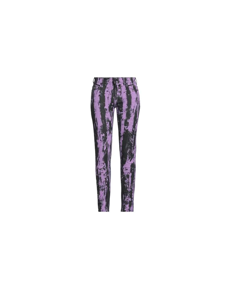 Versace Jeans HOSEN & RÖCKE - Jeanshosenauf YOOX.COM Violett