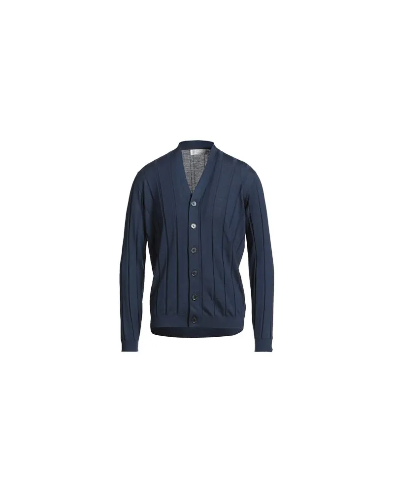 Brunello Cucinelli CASHMERE - STRICKWAREN - Strickjackenauf YOOX.COM Marineblau