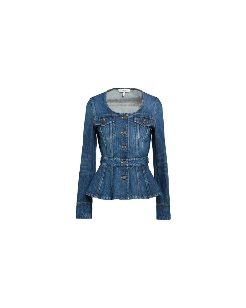 Chloé JACKEN & MÄNTEL - Jeansjacken/Mäntelauf YOOX.COM Blau