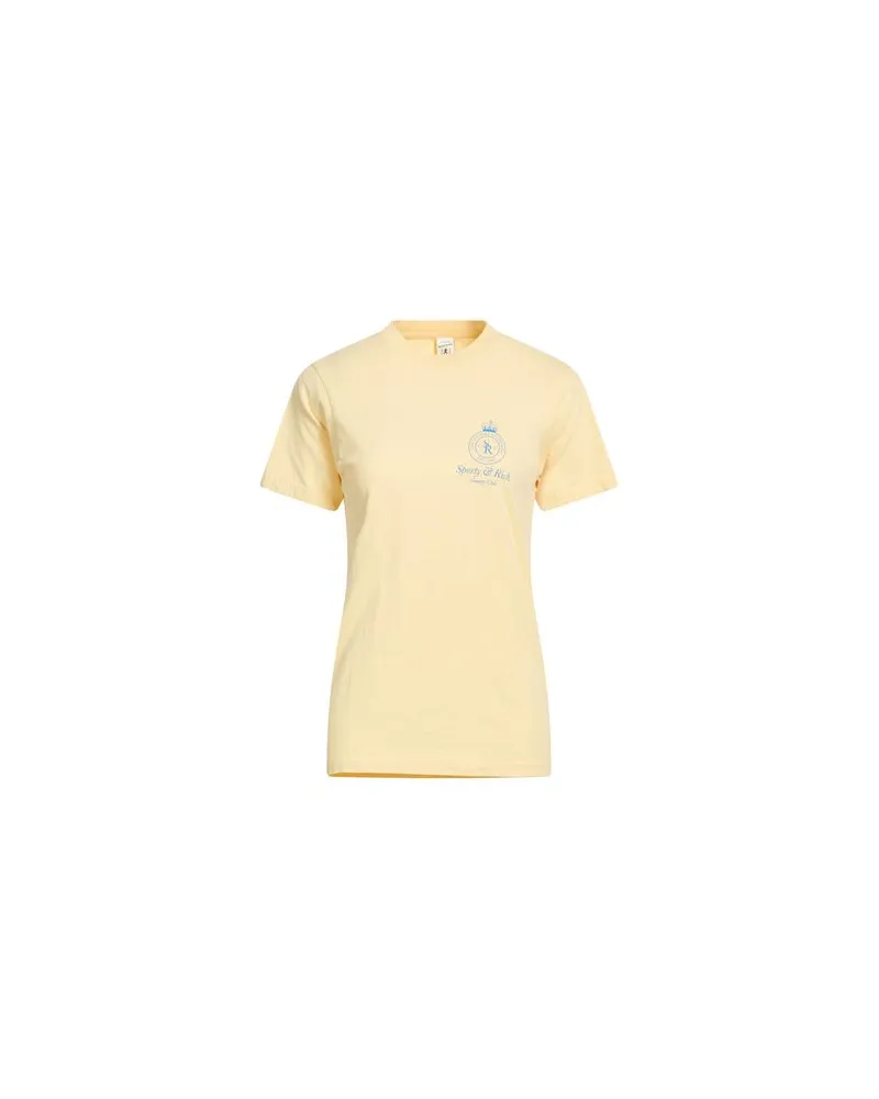 SPORTY & RICH TOPS - T-shirtsauf YOOX.COM Pastellgelb
