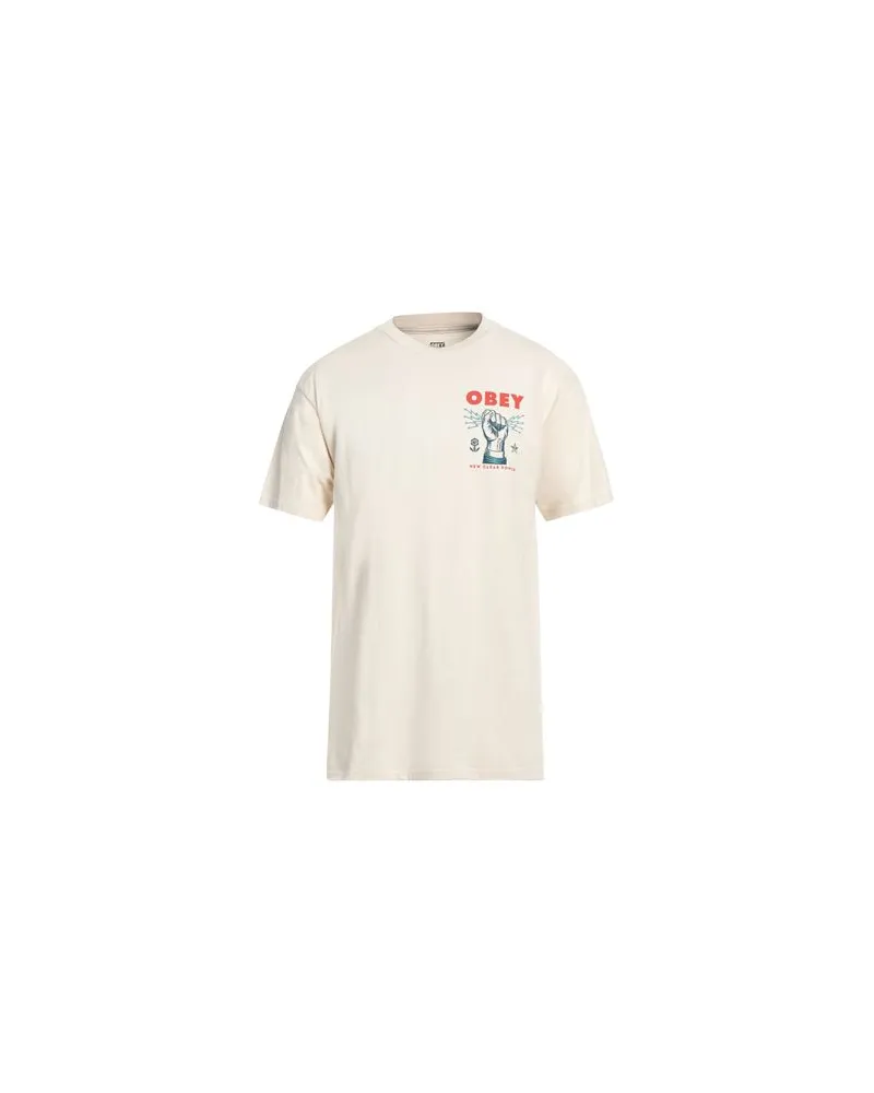 Obey TOPS - T-shirtsauf YOOX.COM Cremeweiß
