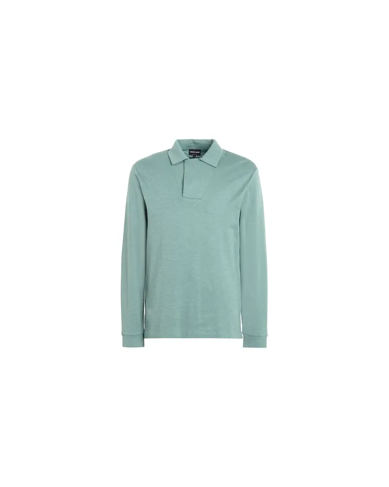 Giorgio Armani TOPS - Poloshirtsauf YOOX.COM Salbeigrün