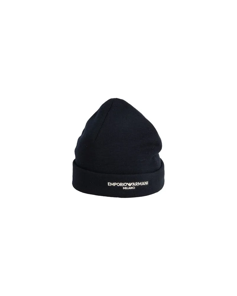 Emporio Armani ACCESSOIRES - Mützen & Hüteauf YOOX.COM Nachtblau