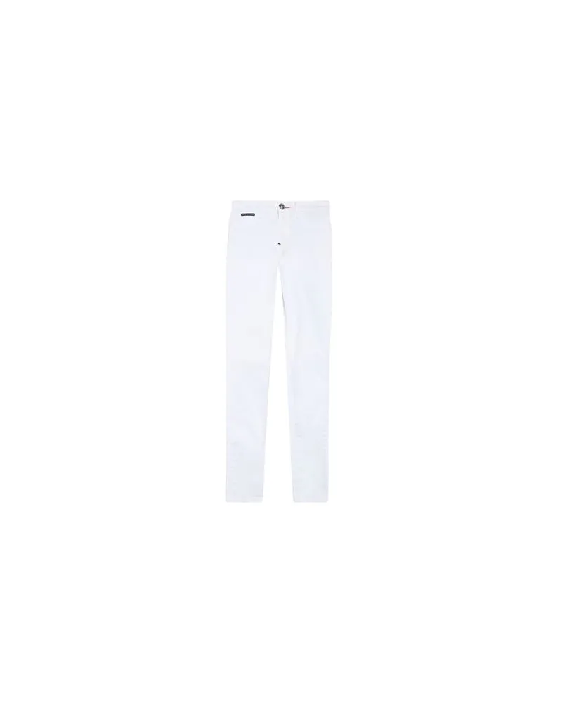 Philipp Plein HOSEN & RÖCKE - Jeanshosenauf YOOX.COM Weiß