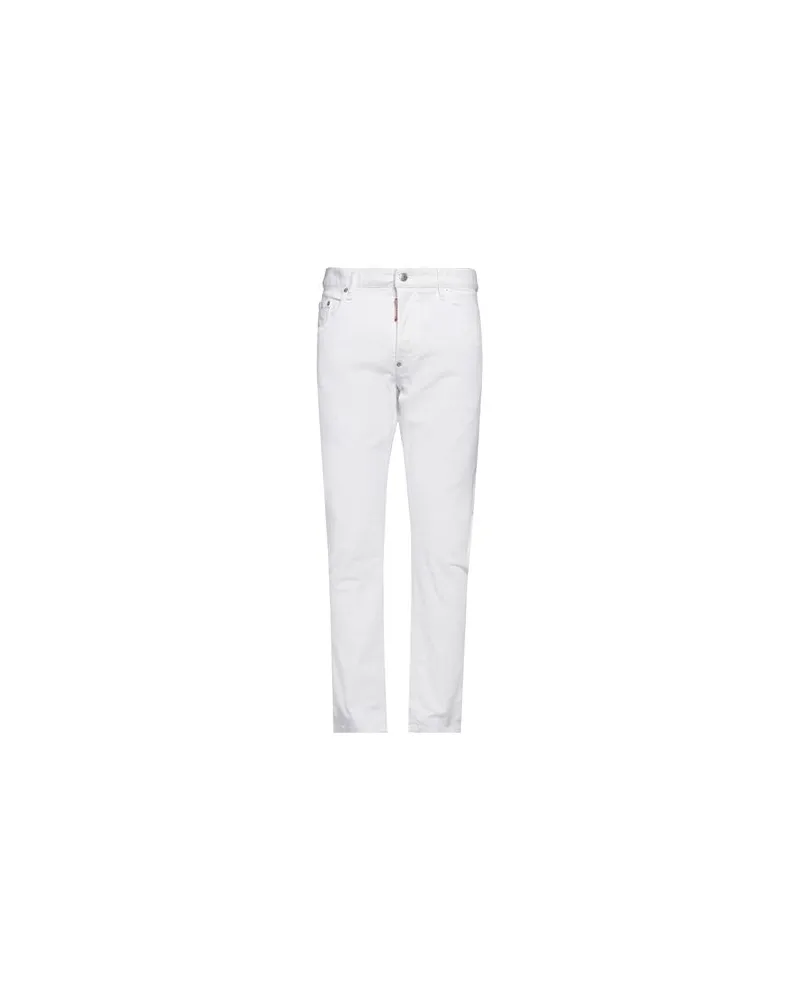 Dsquared2 BLACK BULL - HOSEN & RÖCKE - Jeanshosenauf YOOX.COM Weiß