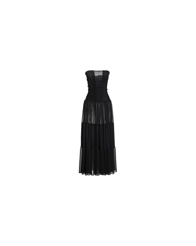 Dondup KLEIDER - Maxi-Kleiderauf YOOX.COM Schwarz