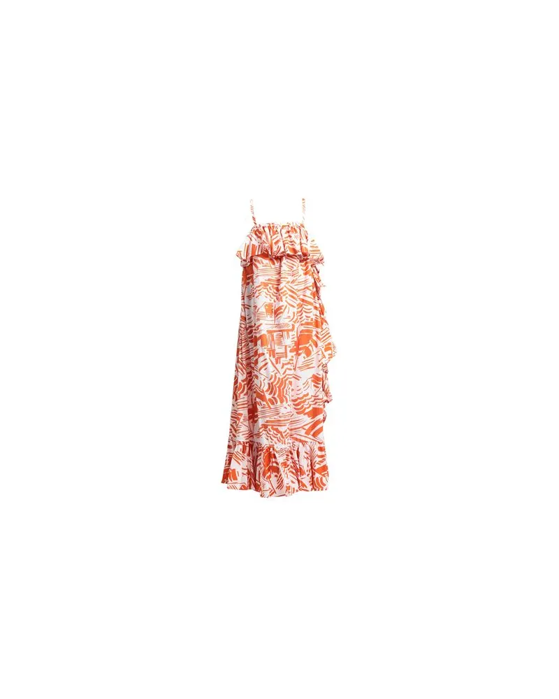 MSGM KLEIDER - Maxi-Kleiderauf YOOX.COM Orange