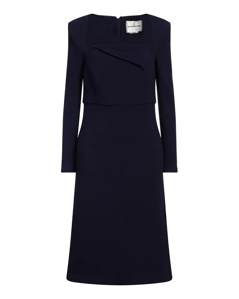 Roland Mouret Midi-Kleid Marineblau