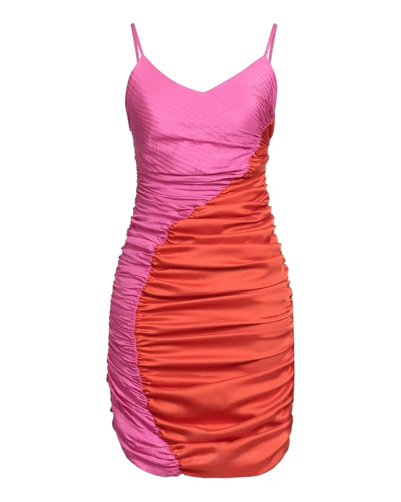 AHLUWALIA Mini-Kleid Magenta