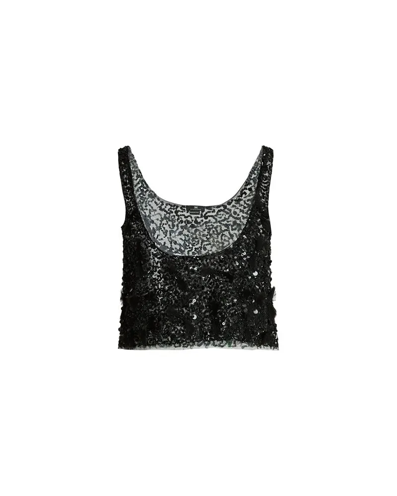 Elisabetta Franchi TOPS - Topsauf YOOX.COM Schwarz