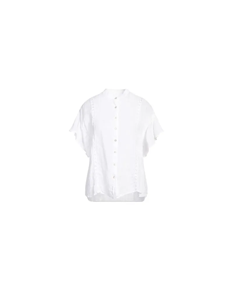 120% Lino TOPS - Hemdenauf YOOX.COM Weiß