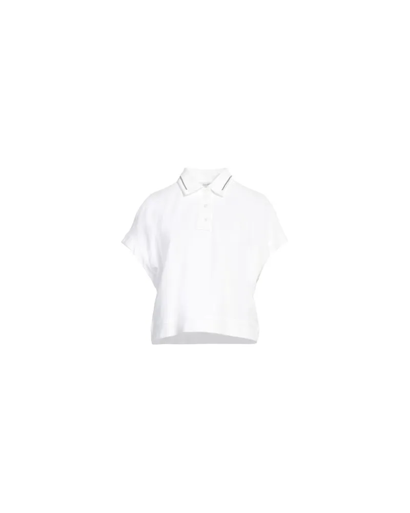 Brunello Cucinelli TOPS - Poloshirtsauf YOOX.COM Weiß