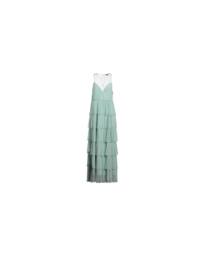 Twin-Set KLEIDER - Maxi-Kleiderauf YOOX.COM Säuregrün