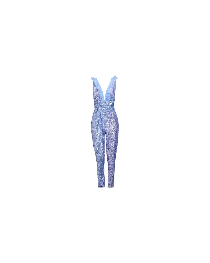 Elisabetta Franchi OVERALLS - Jumpsuitsauf YOOX.COM Blaugrau