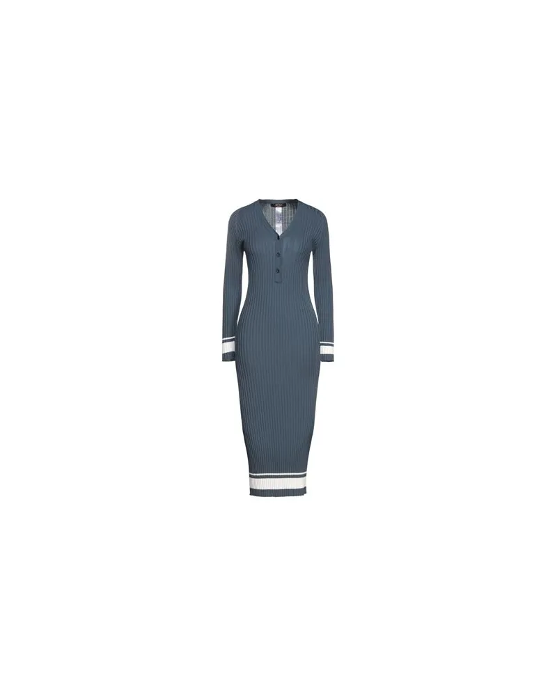My Twin Twinset KLEIDER - Midi-Kleiderauf YOOX.COM Taubenblau