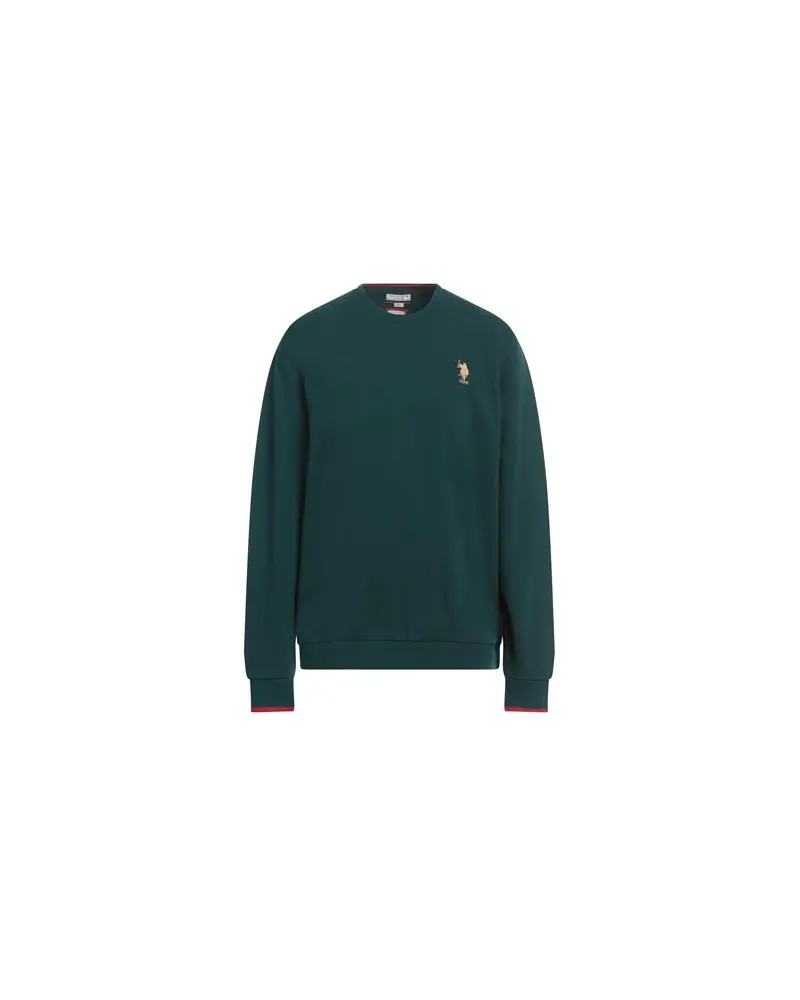 U.S. Polo Assn.  TOPS - Sweatshirtsauf YOOX.COM Dunkelgrün
