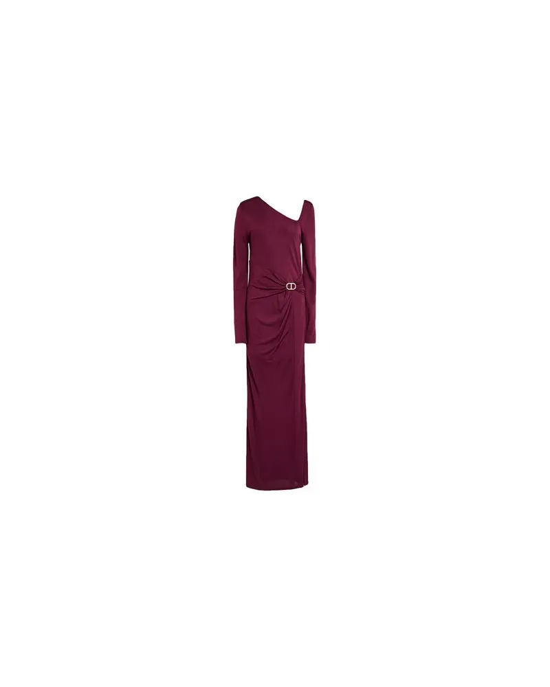 Twin-Set KLEIDER - Maxi-Kleiderauf YOOX.COM Pflaume
