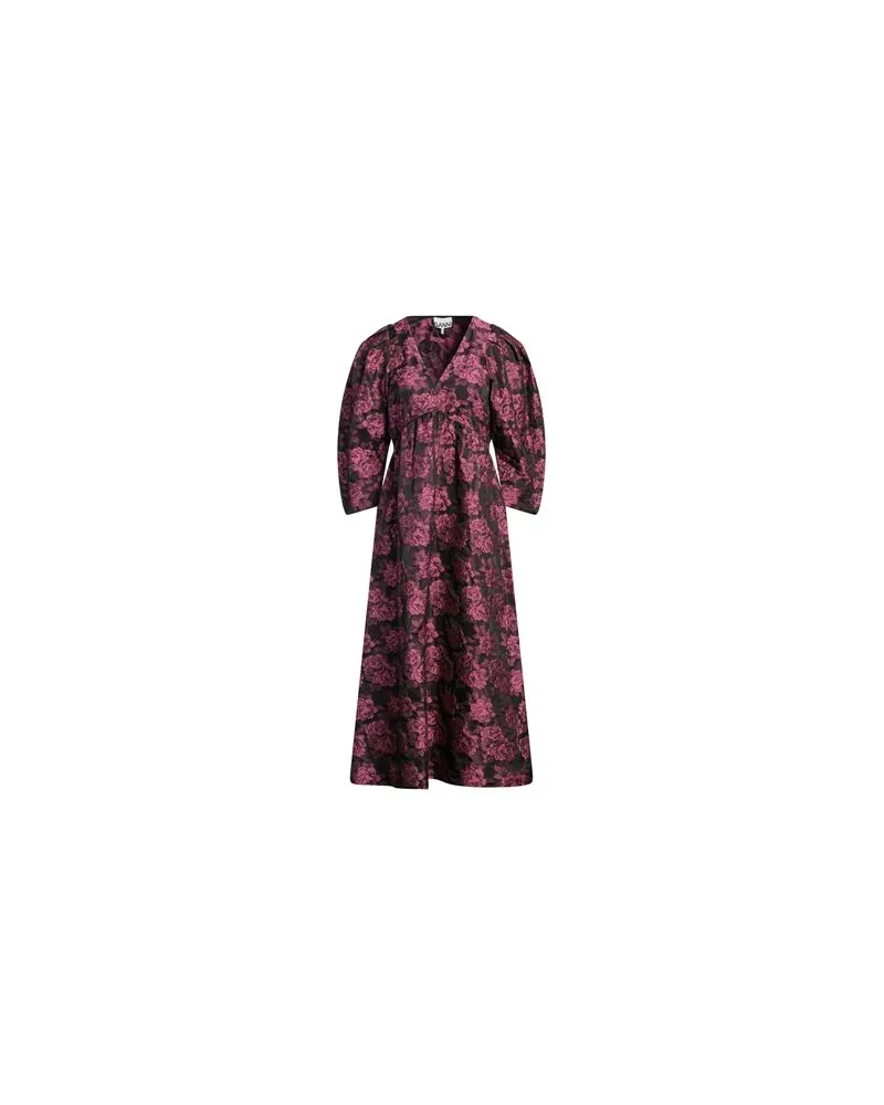 Ganni KLEIDER - Midi-Kleiderauf YOOX.COM Magenta