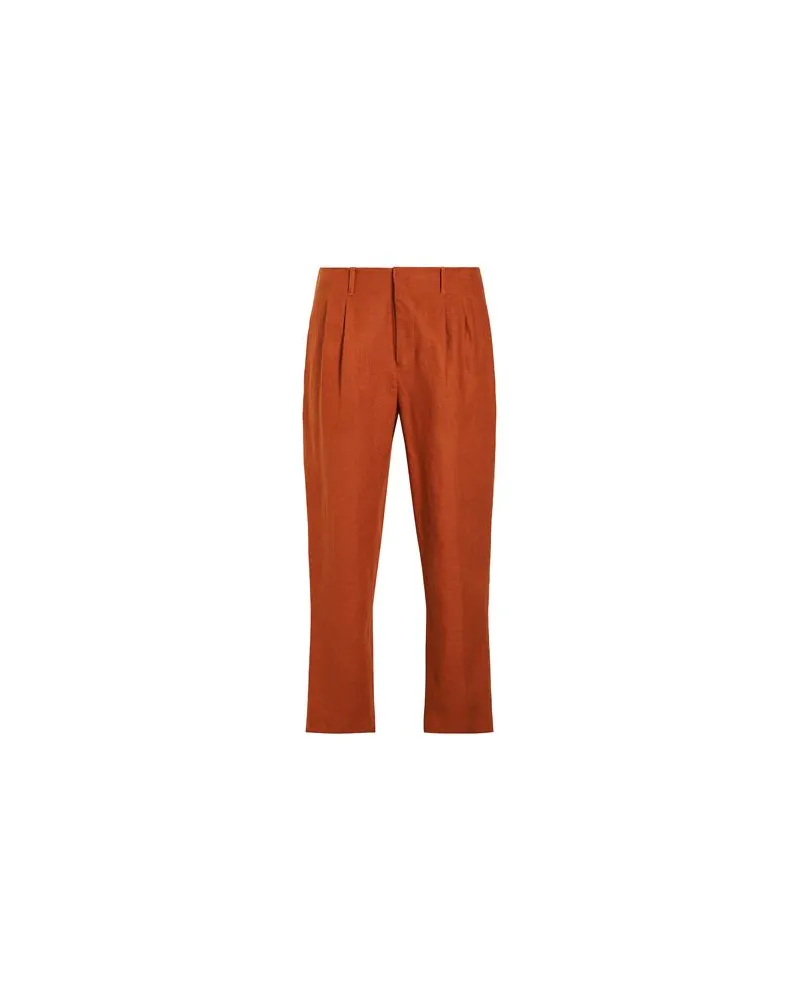 8 by Yoox LINEN PLEATED PANTS  - HOSEN & RÖCKE - Hosenauf YOOX.COM Lederfarben
