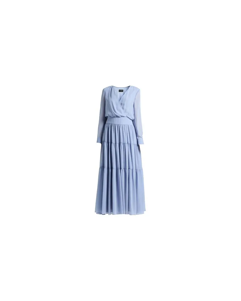 Emporio Armani KLEIDER - Maxi-Kleiderauf YOOX.COM Hellblau