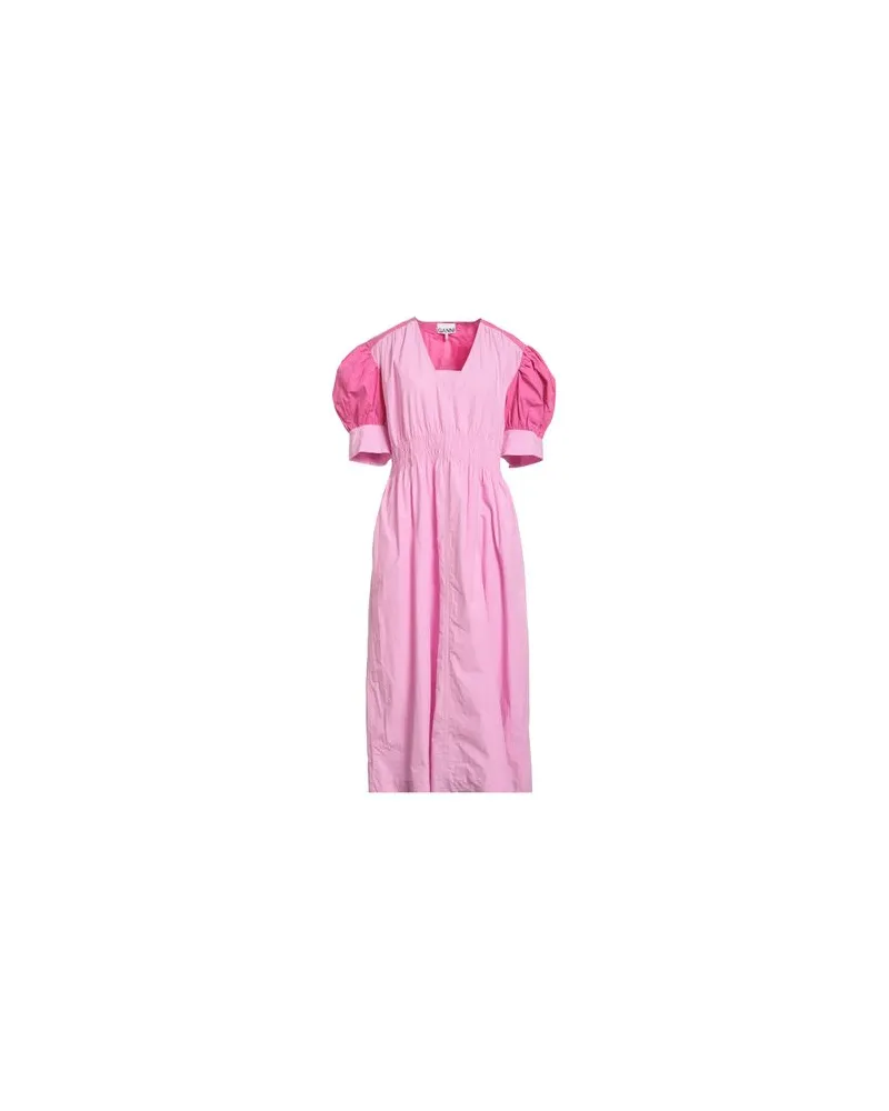 Ganni KLEIDER - Midi-Kleiderauf YOOX.COM Rosa