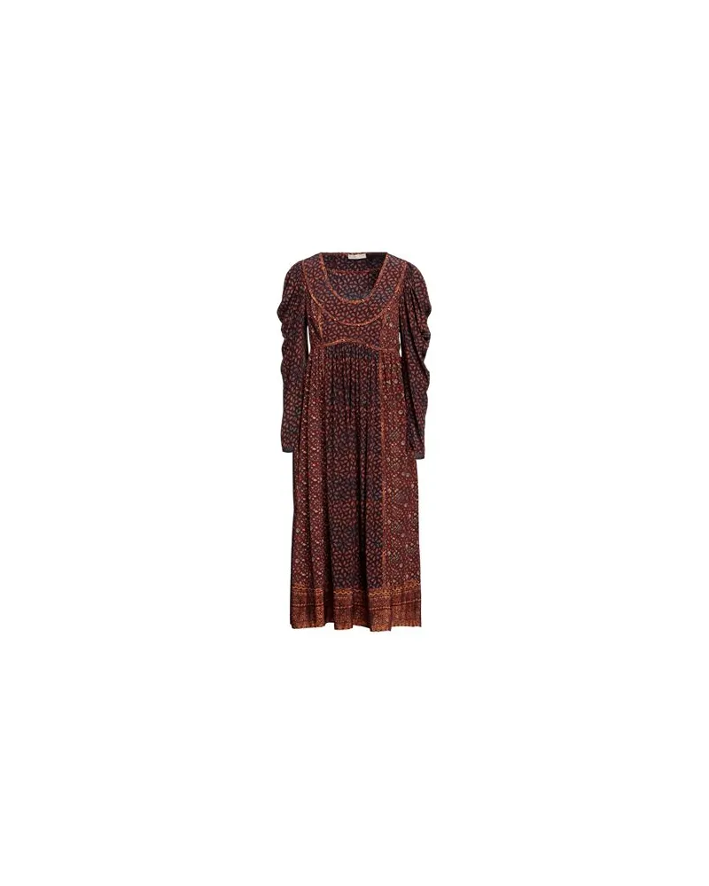 Ulla Johnson KLEIDER - Midi-Kleiderauf YOOX.COM Schokobraun