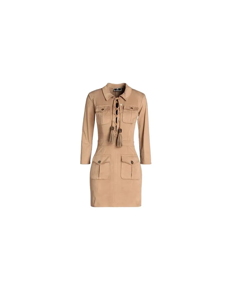 Elisabetta Franchi KLEIDER - Mini-Kleiderauf YOOX.COM Kamel