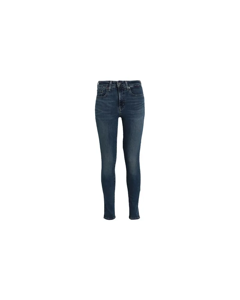 Levi's 721 HIGH RISE SKINNY DARK INDIGO - WORN IN  - HOSEN & RÖCKE - Jeanshosenauf YOOX.COM Blau