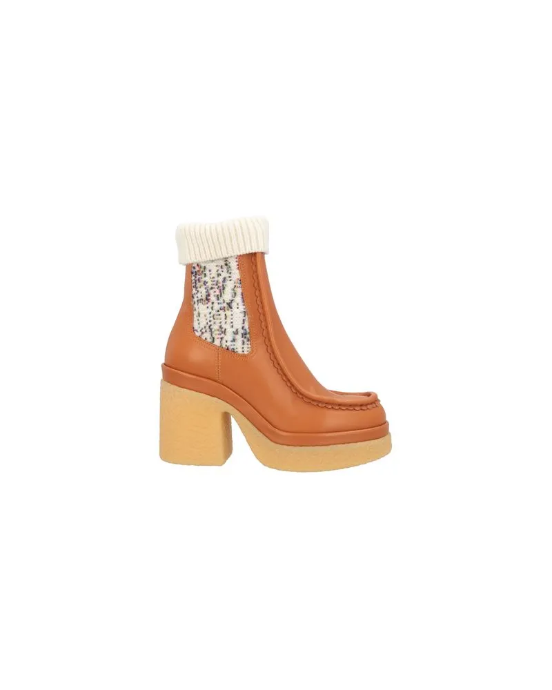 Chloé SCHUHE - Stiefelettenauf YOOX.COM Lederfarben