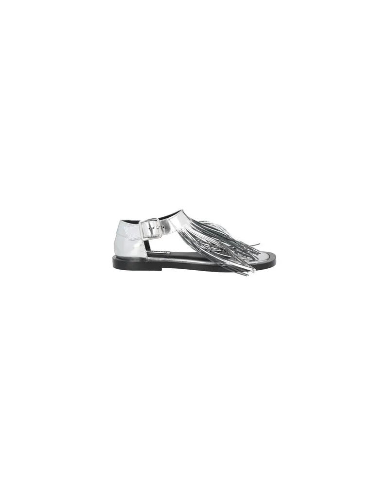 Jil Sander SCHUHE - Zehentrennerauf YOOX.COM Silber